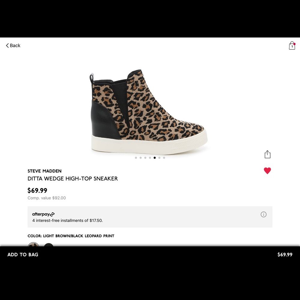 Steve Madden Ditta Chelsea-style wedge sneaker